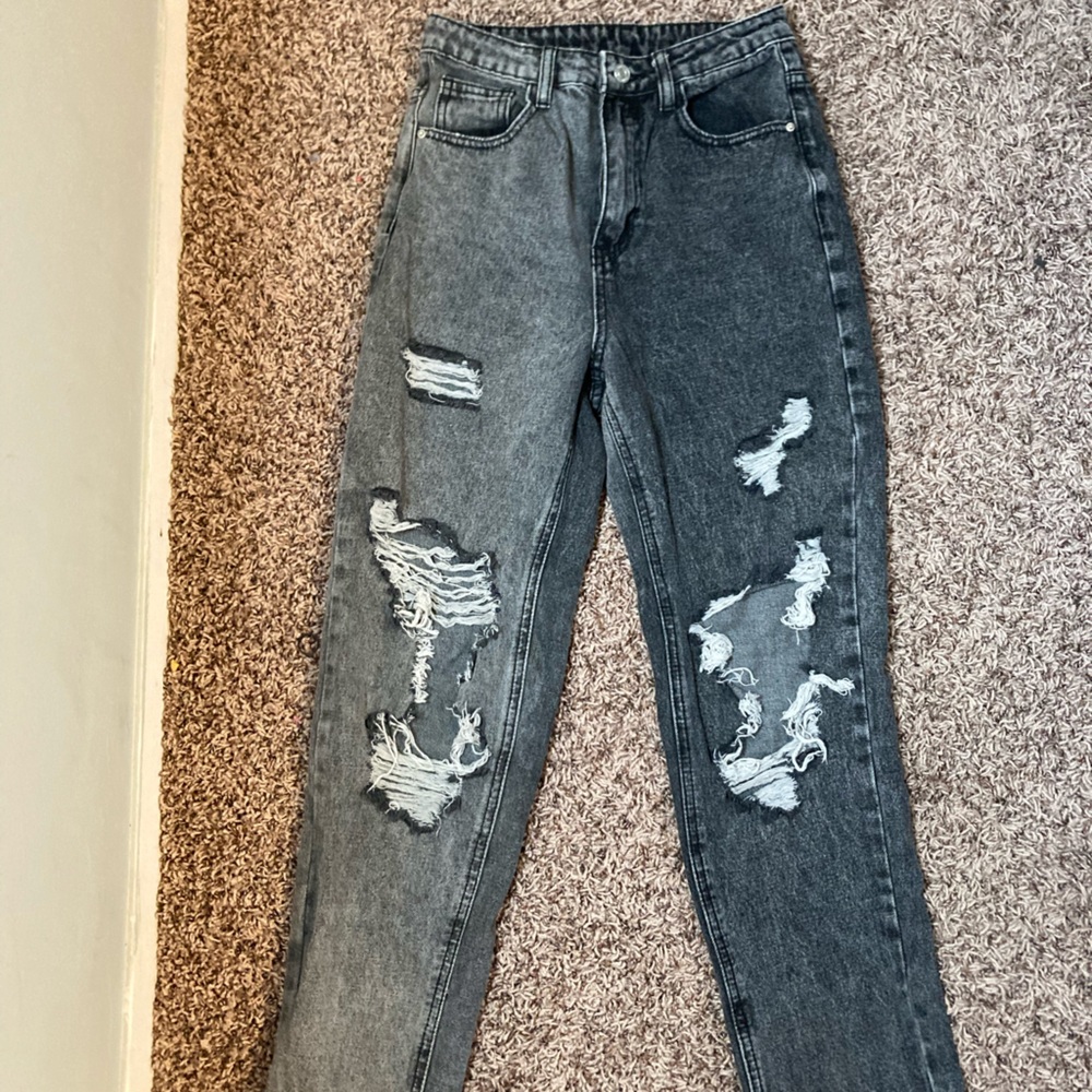 ripped mom jeans